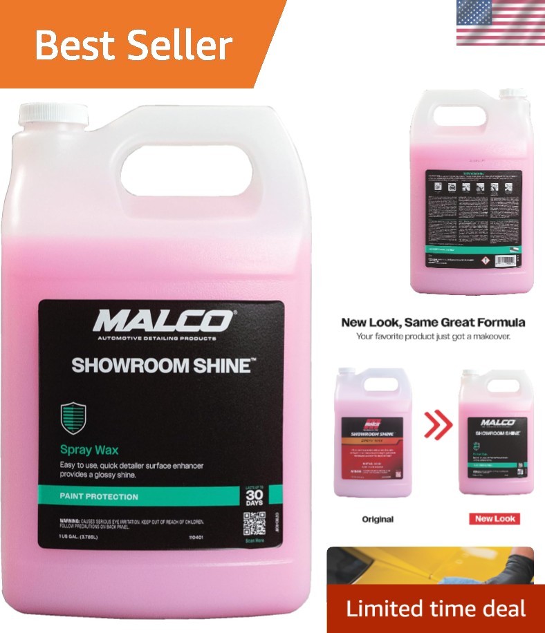 Showroom Shine Spray Wax - 1 Gallon Instant Detailer for a Professional Finish