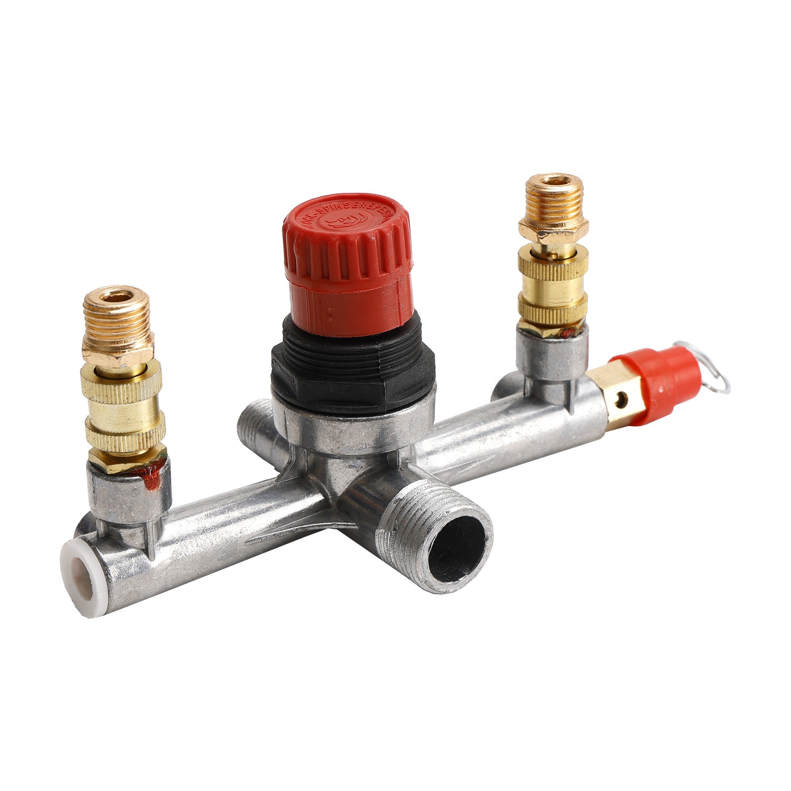 Air Compressor Pressure Valve Switch-Control Manifold Regulator Gauges Tool KIT