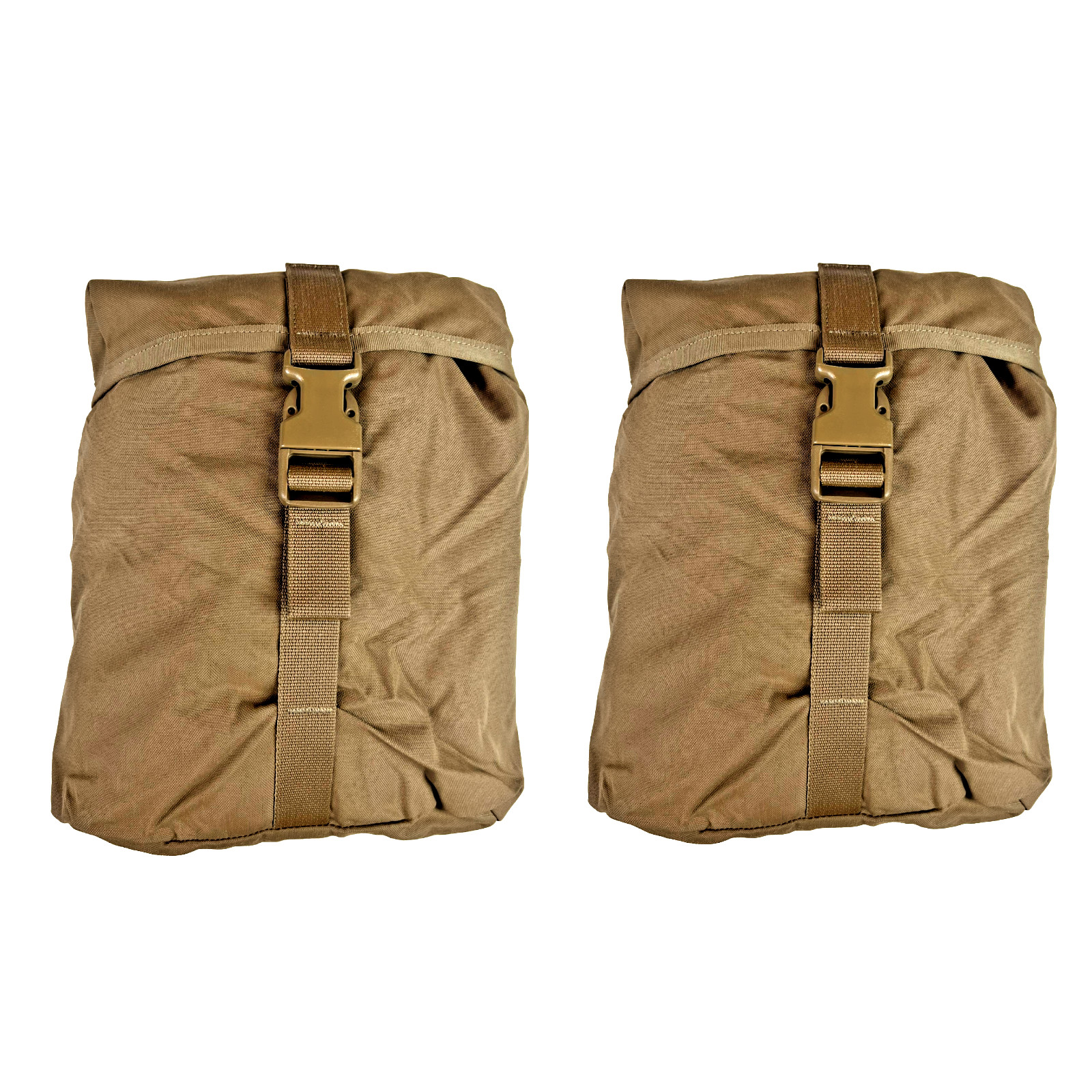 2 Pack Genuine USMC FILBE Sustainment Pouch MOLLE Coyote Brown – New