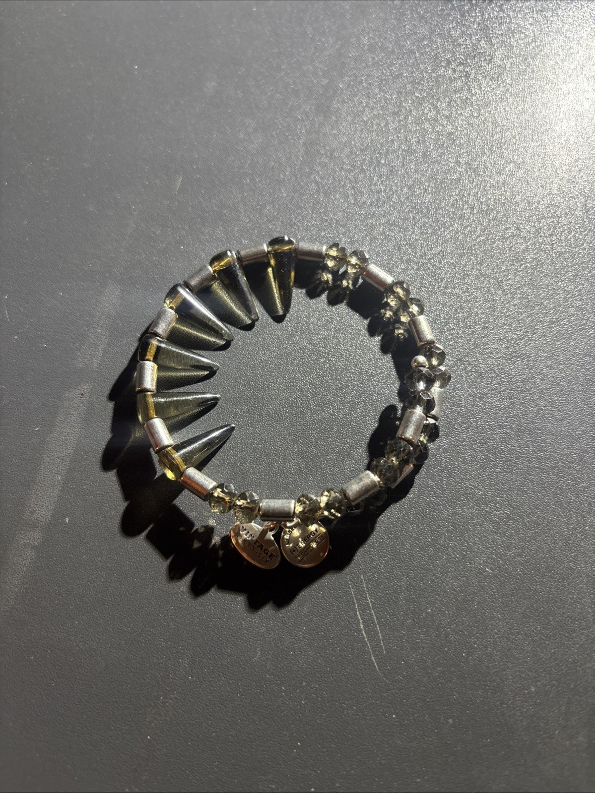 ALEX and ANI Vintage Sixty-Six Spike Bead Coil Bracelet (D47)