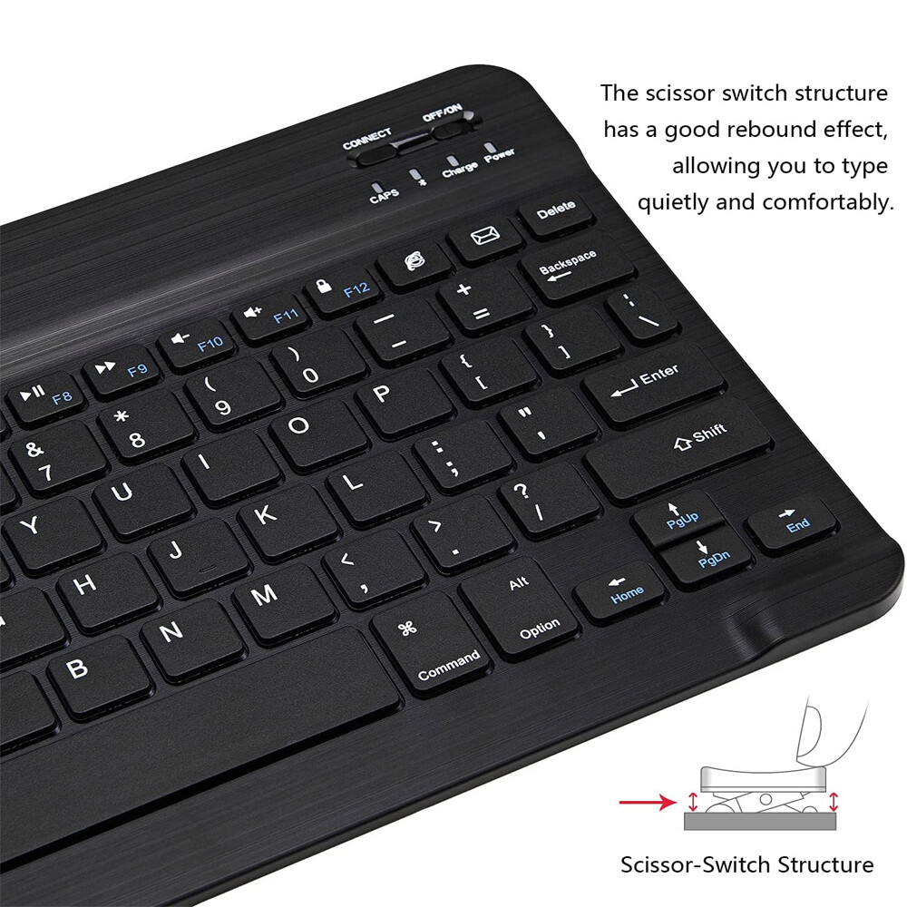 7 Colors Wireless Keyboard & Mouse Combo Bluetooth Slim Keyboard for PC/Laptop