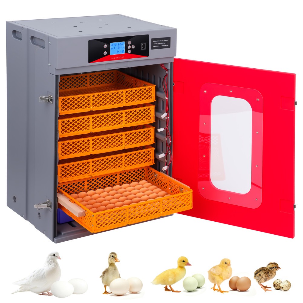 400pcs Egg Incubator Digital Hatcher w/ Automatic Temperature & Humidity Control