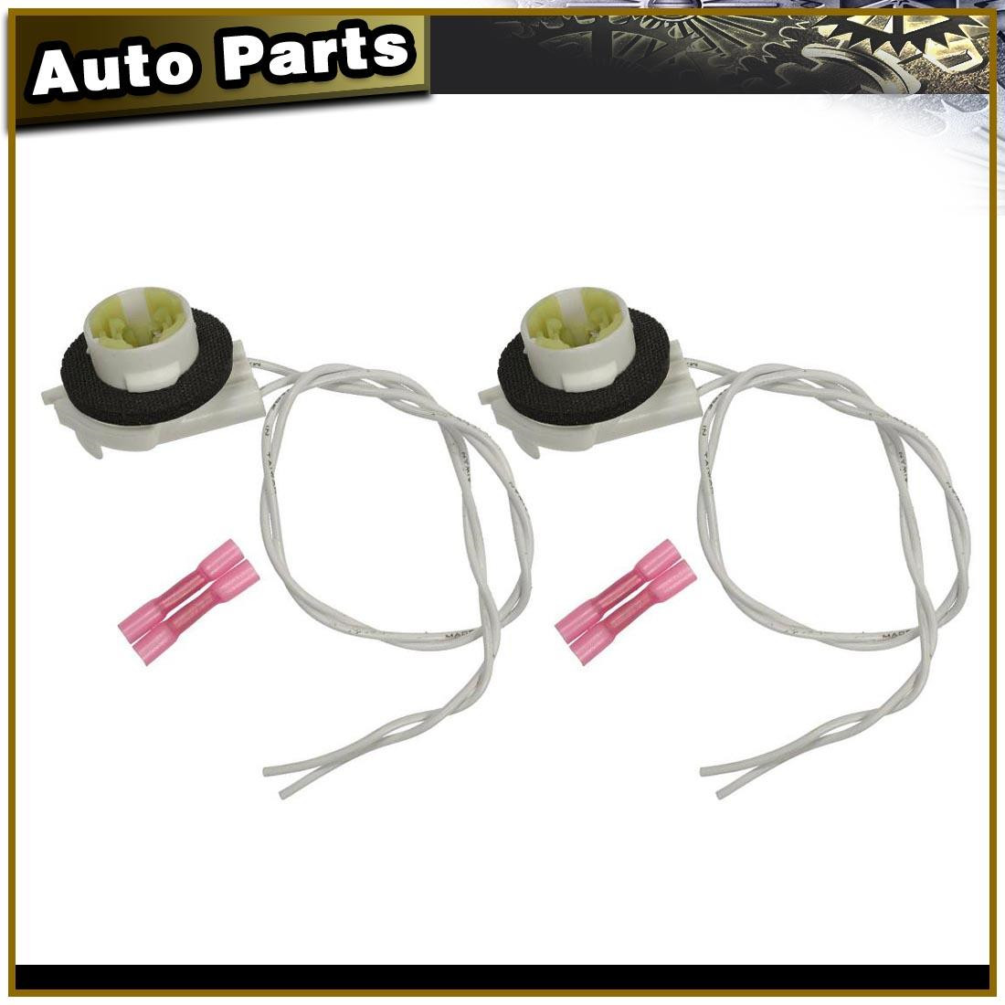 Daytime Running Light Socket Fits 2002 2005 2006 Chevy Avalanche 1500 2Pcs
