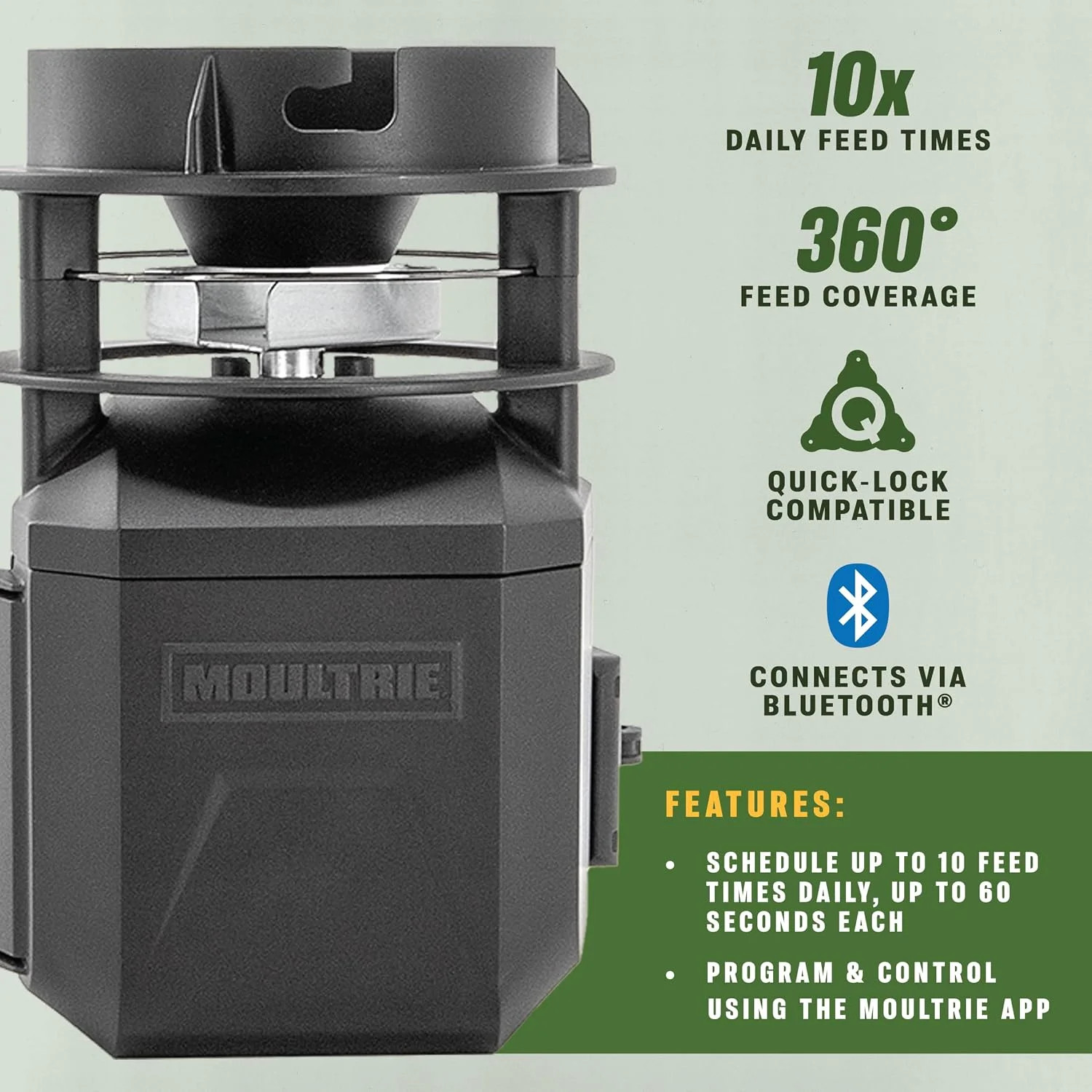 Moultrie Pro Hunter III Feeder Kit - Bluetooth App Control | Bluetooth App Contr