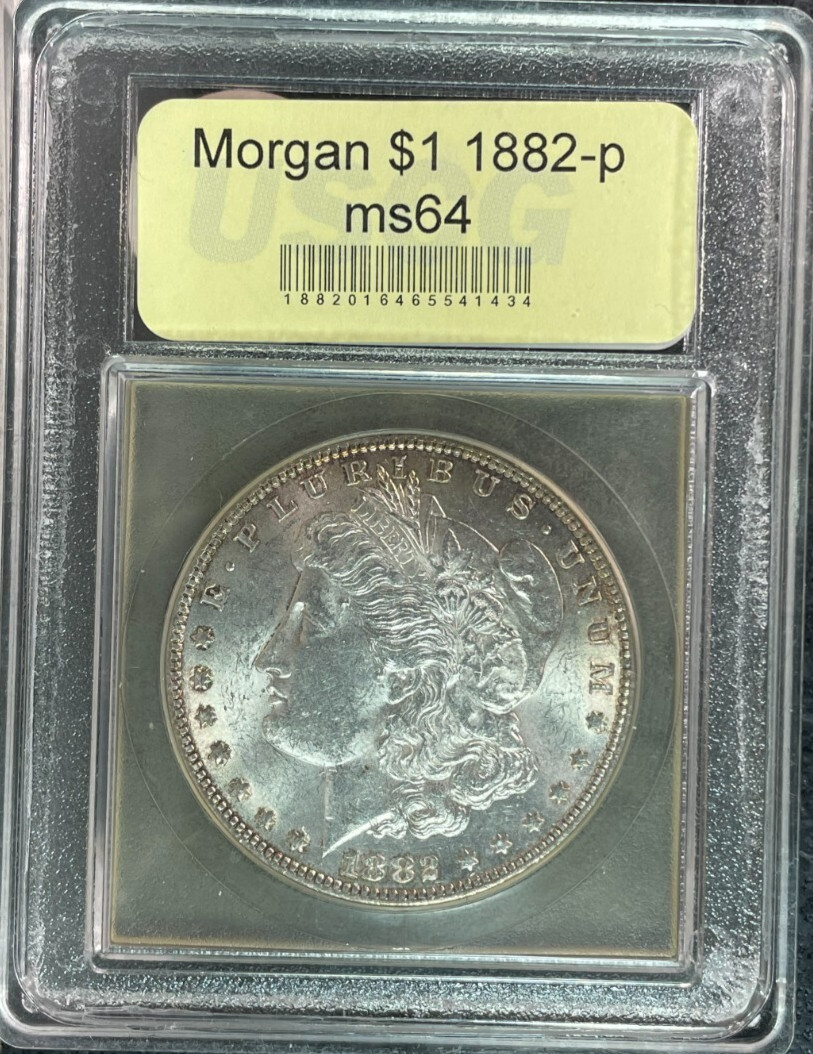 1882-P MORGAN SILVER DOLLAR ~BU ~NICE COIN~REF#USC