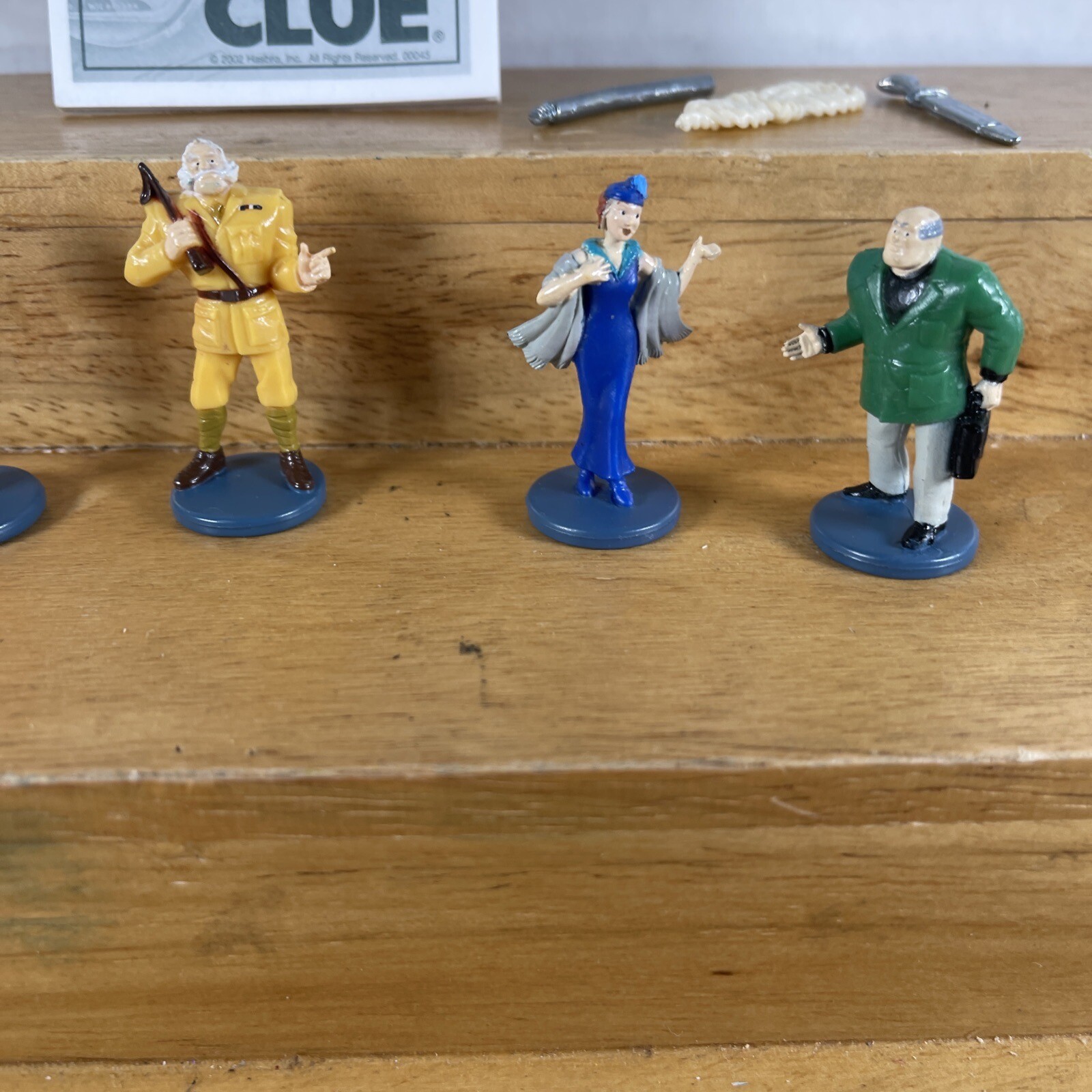 2002 CLUE BOARD GAME PIECE 6 REPLACEMENT Weapons Only Replacement Parts