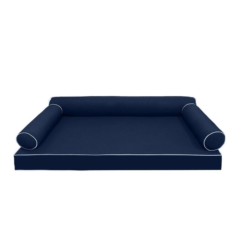 STYLE6 Mattress & Pillow Daybed Porch Swing Contrast Trim Full AD101 COVERS ONLY
