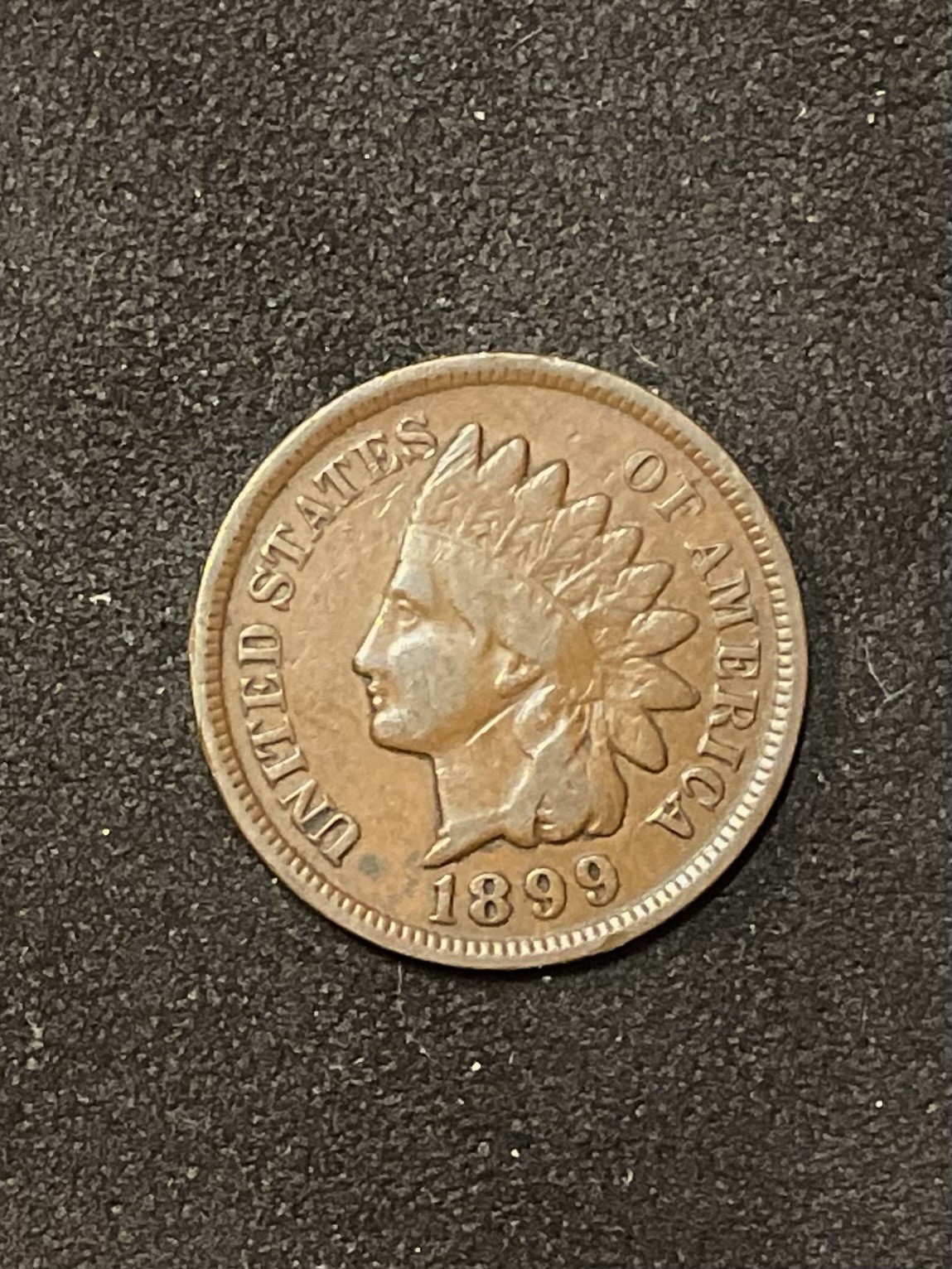 1899 Indian Head Cent Penny Circulated Coin Free Shipping