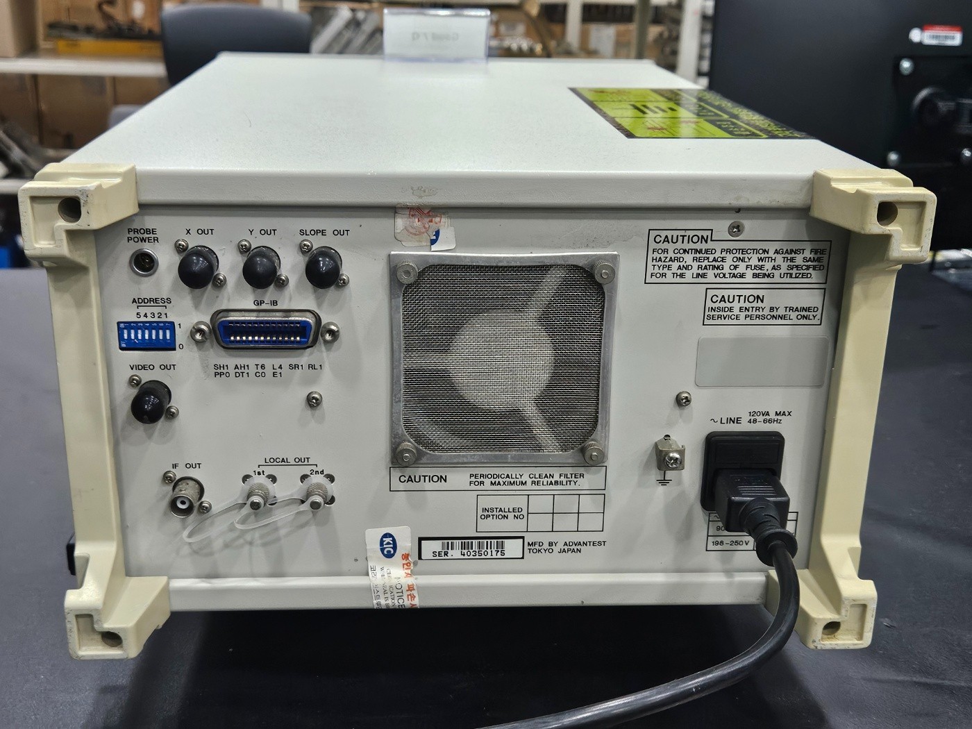 Advantest R4131D 3.5GHz Spectrum Analyzer (0175) Q