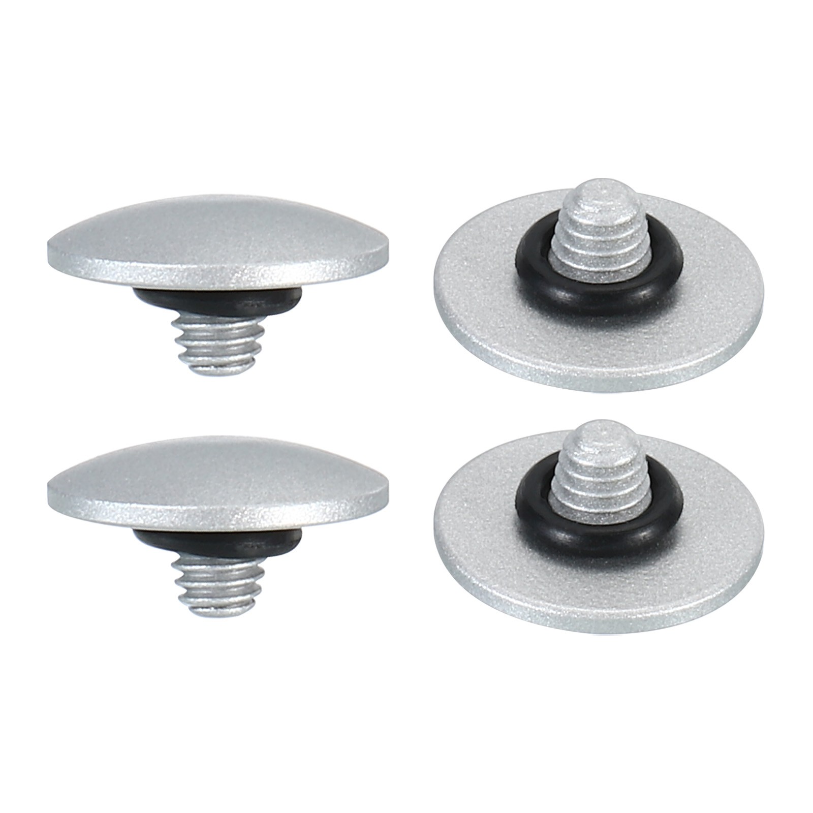 Soft Shutter Release Button Copper Camera Shutter Button Convex, Silver 4pcs