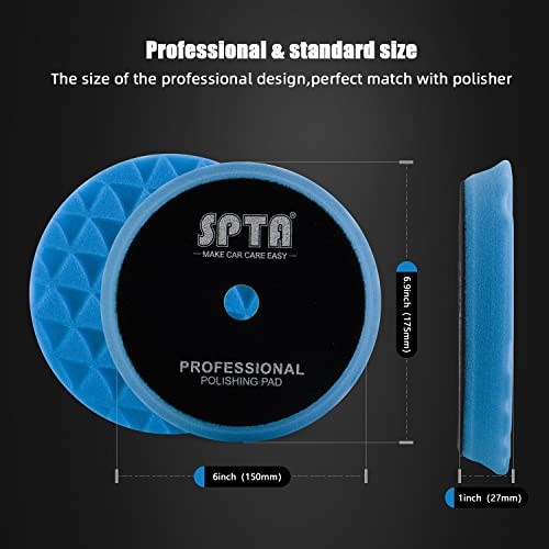 Polishing Pads, 5Pc 6 Inch 150mm Orbital Buffer Polisher Pads and 6inch (150mm)