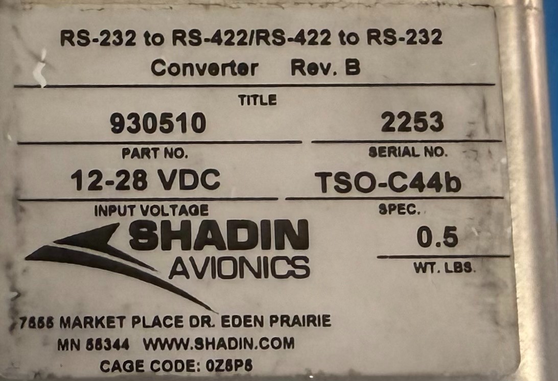 Converter 930510 Removed Working
