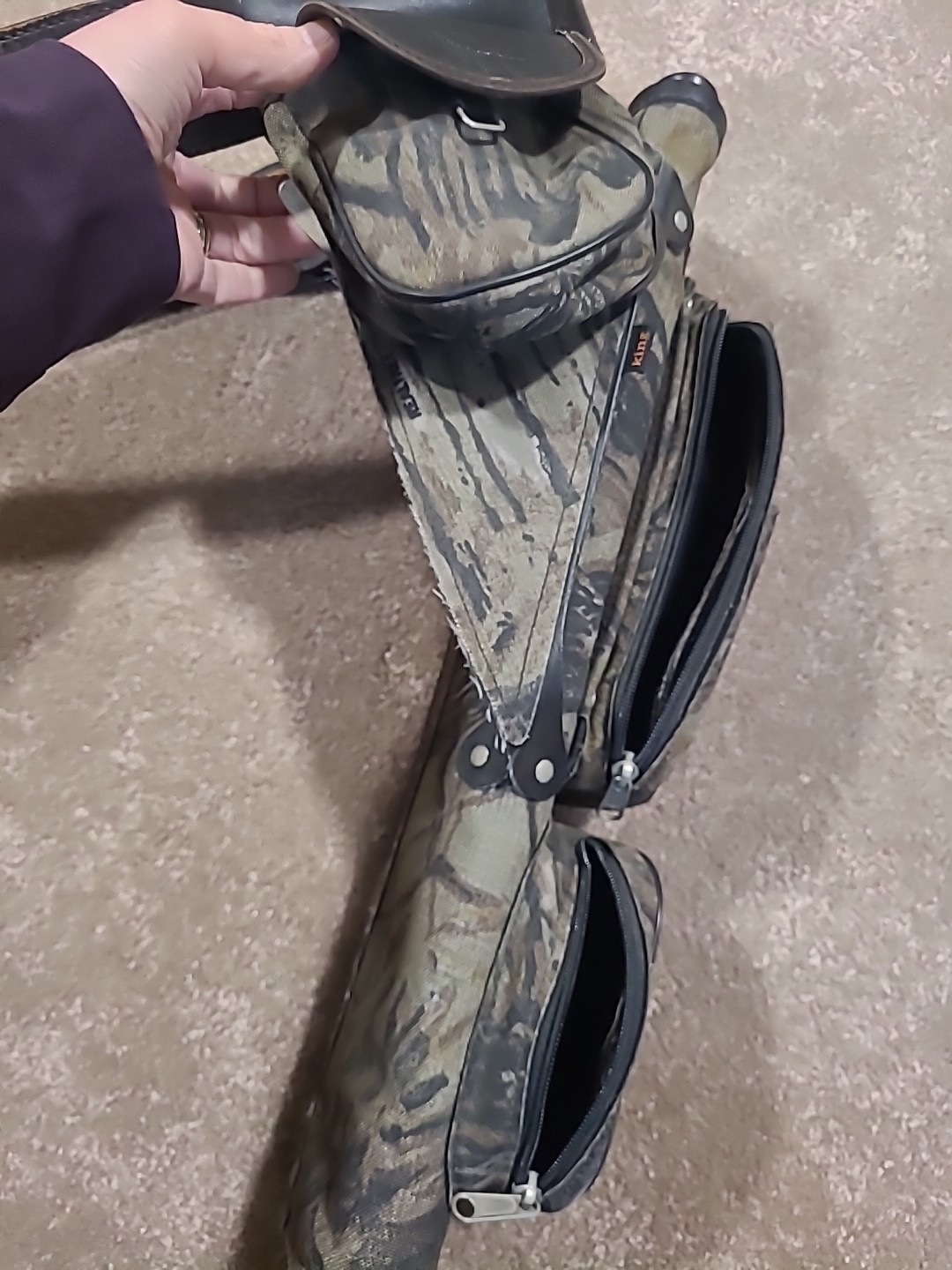 Side Leather Belt Quiver Camo Arrow Archery