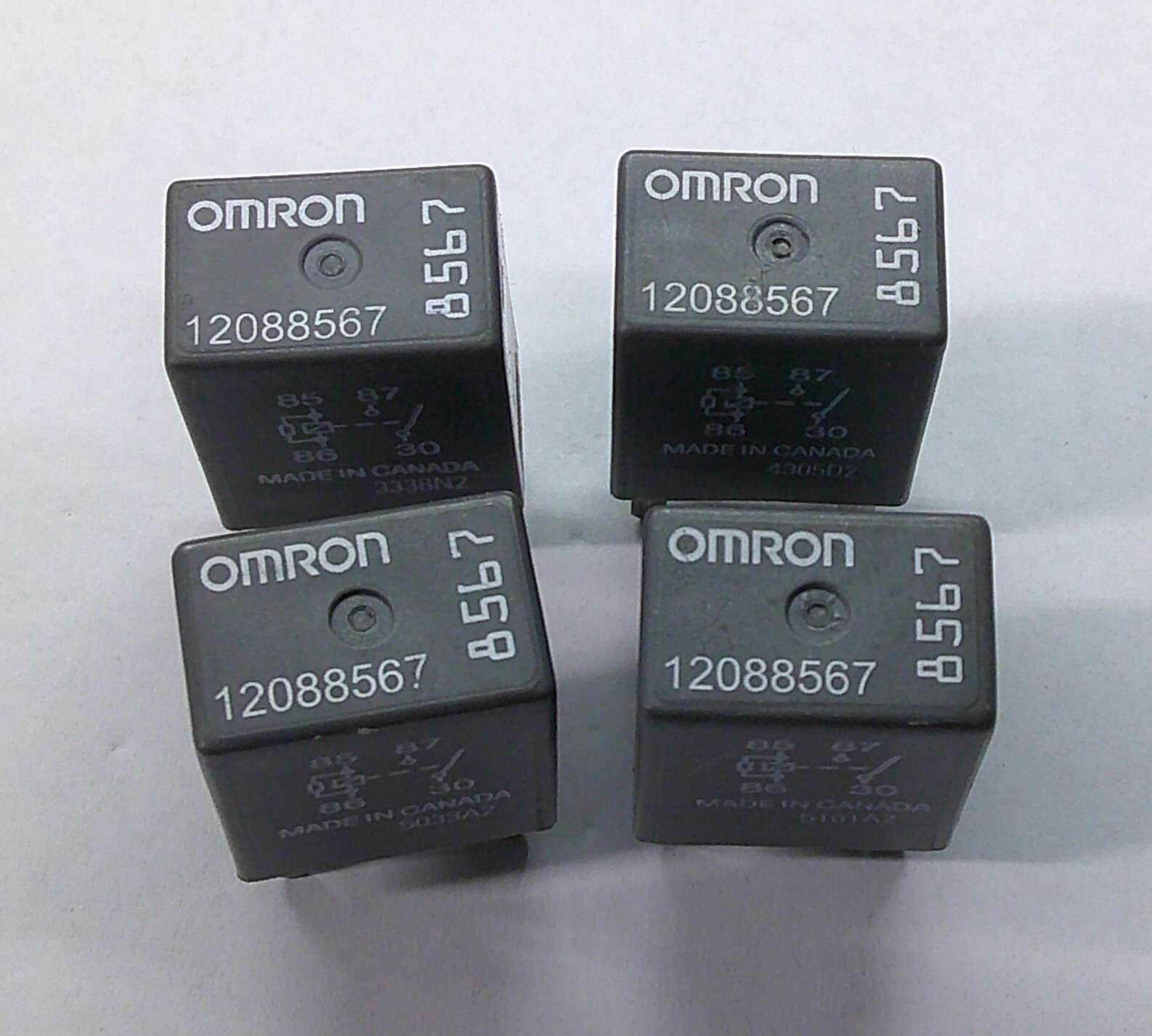 USA SELLER GM OMRON RELAY 4 PC 12088567 1 YEAR WARRNTY TESTED OEM FREE SHIP GM10