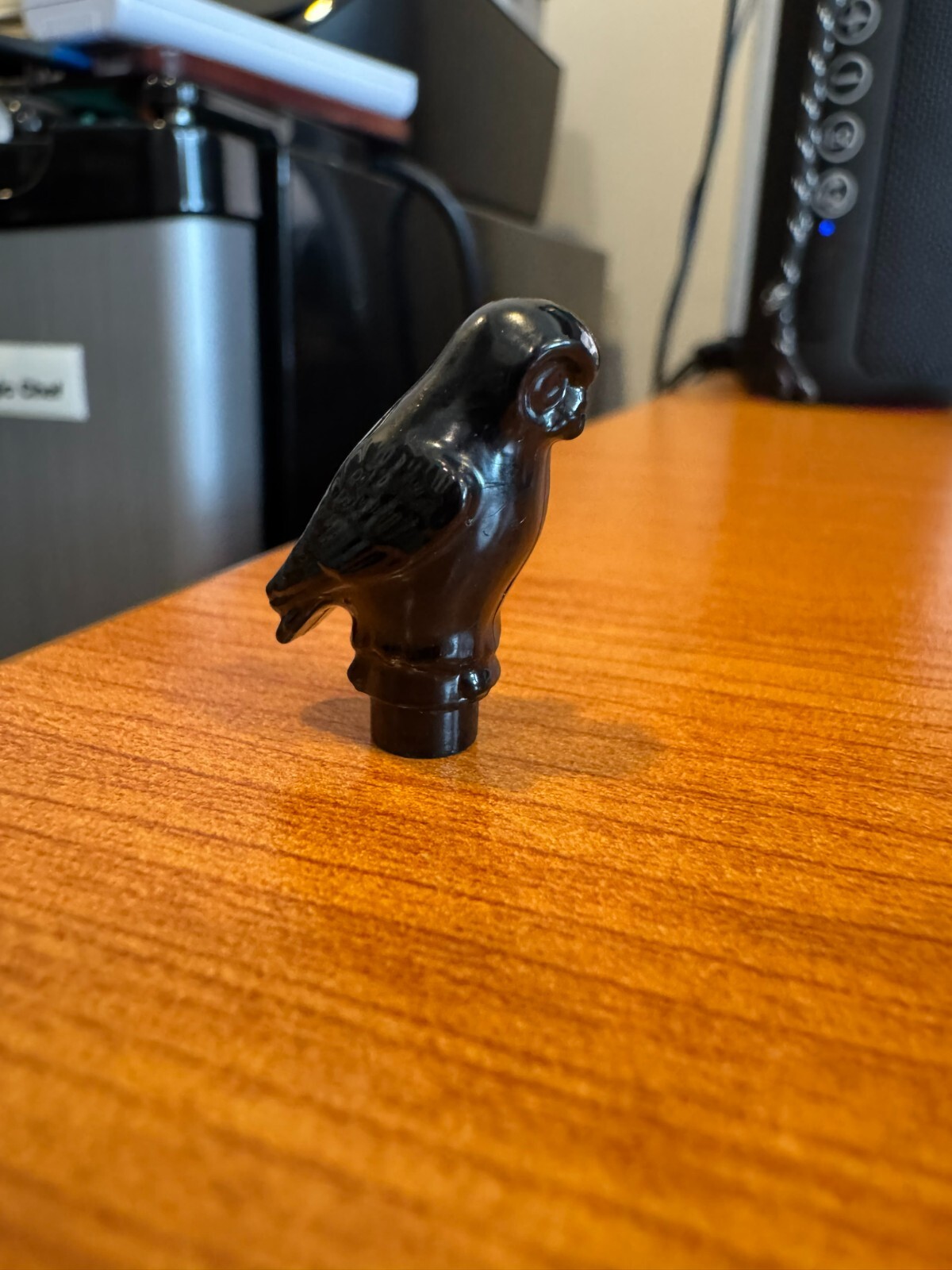 Lego black owl minifigure, animal, bird, Harry Potter, Halloween