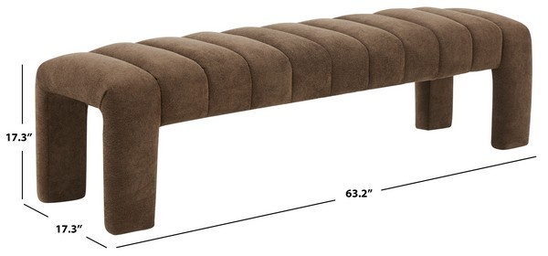 Safavieh BELLISIMA CHANNEL TUFTED BENCH, Reduced Price 2172761969 SFV5127H