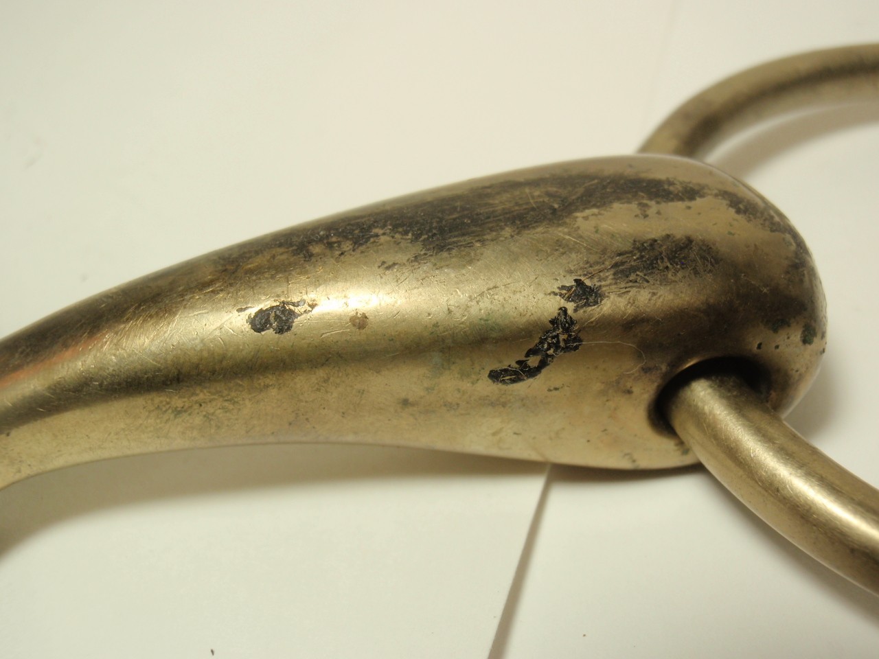 Lot 3 Equine Loose Single Joint Snaffle Ring Bit *USED*