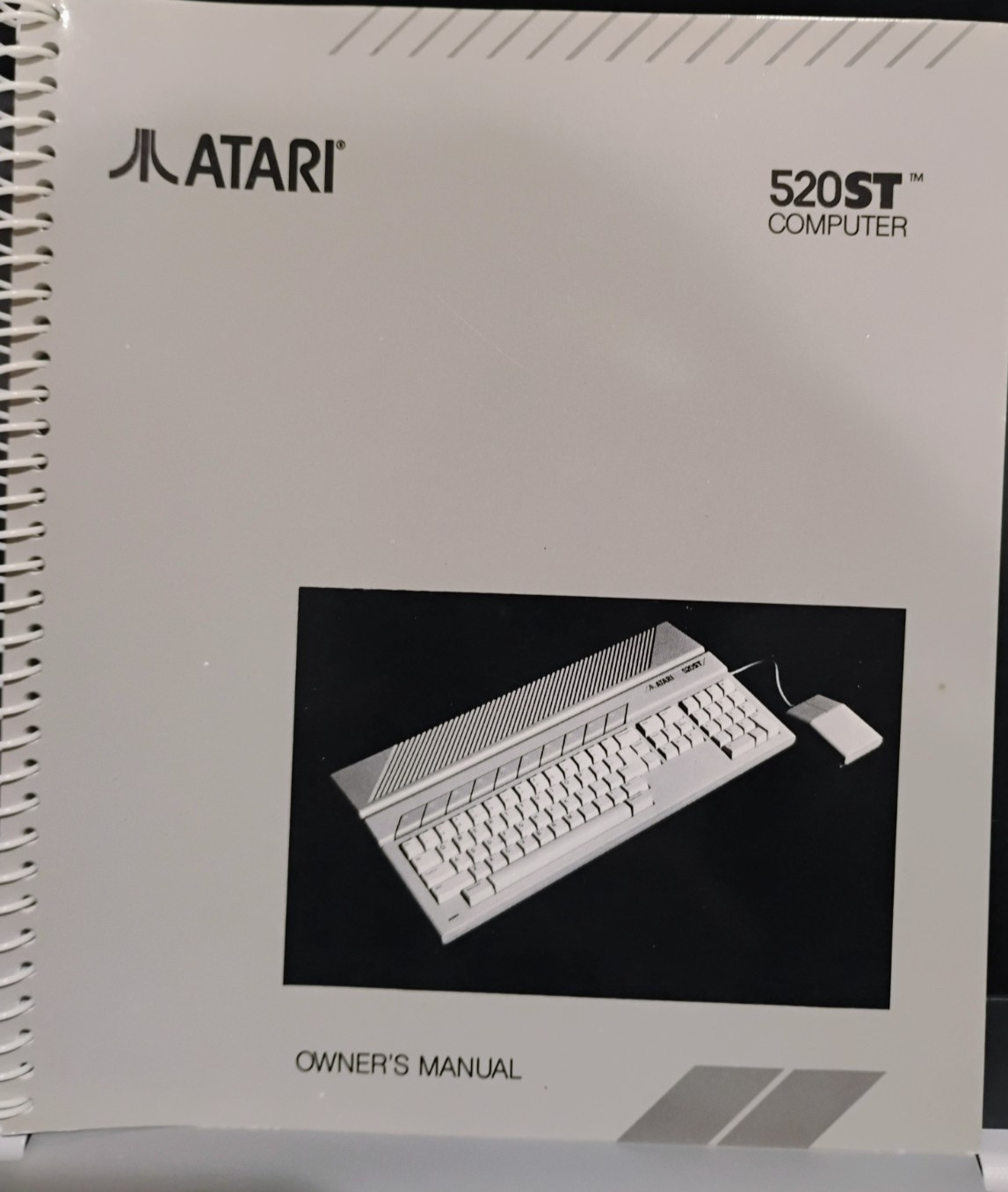 520 ST Computer Owner's Manual;  Atari ST ; BOOK ONLY!