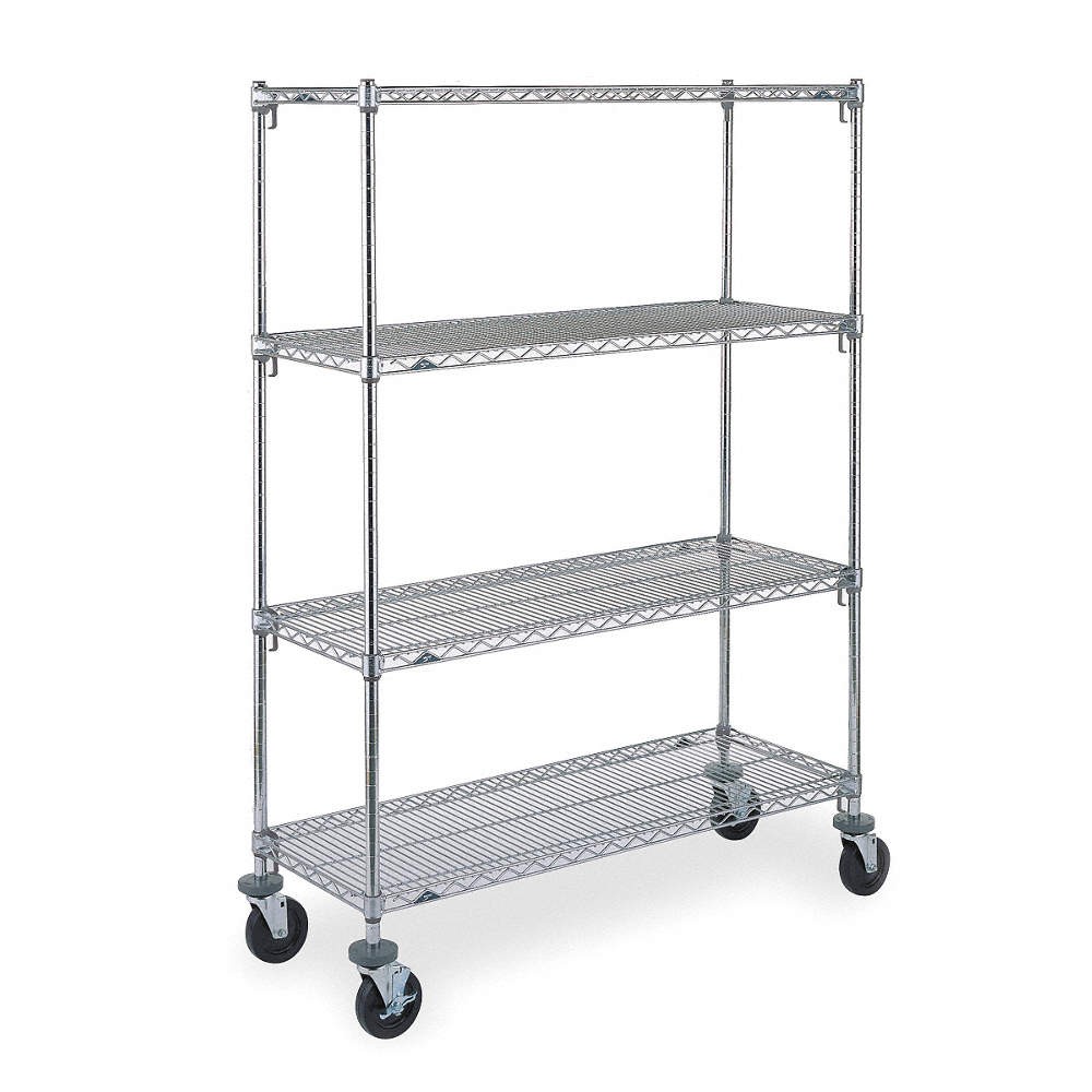 METRO CART 5A WrShlvng,24x67 7/8x48in,Shlf Cap:150lb 2EWT2