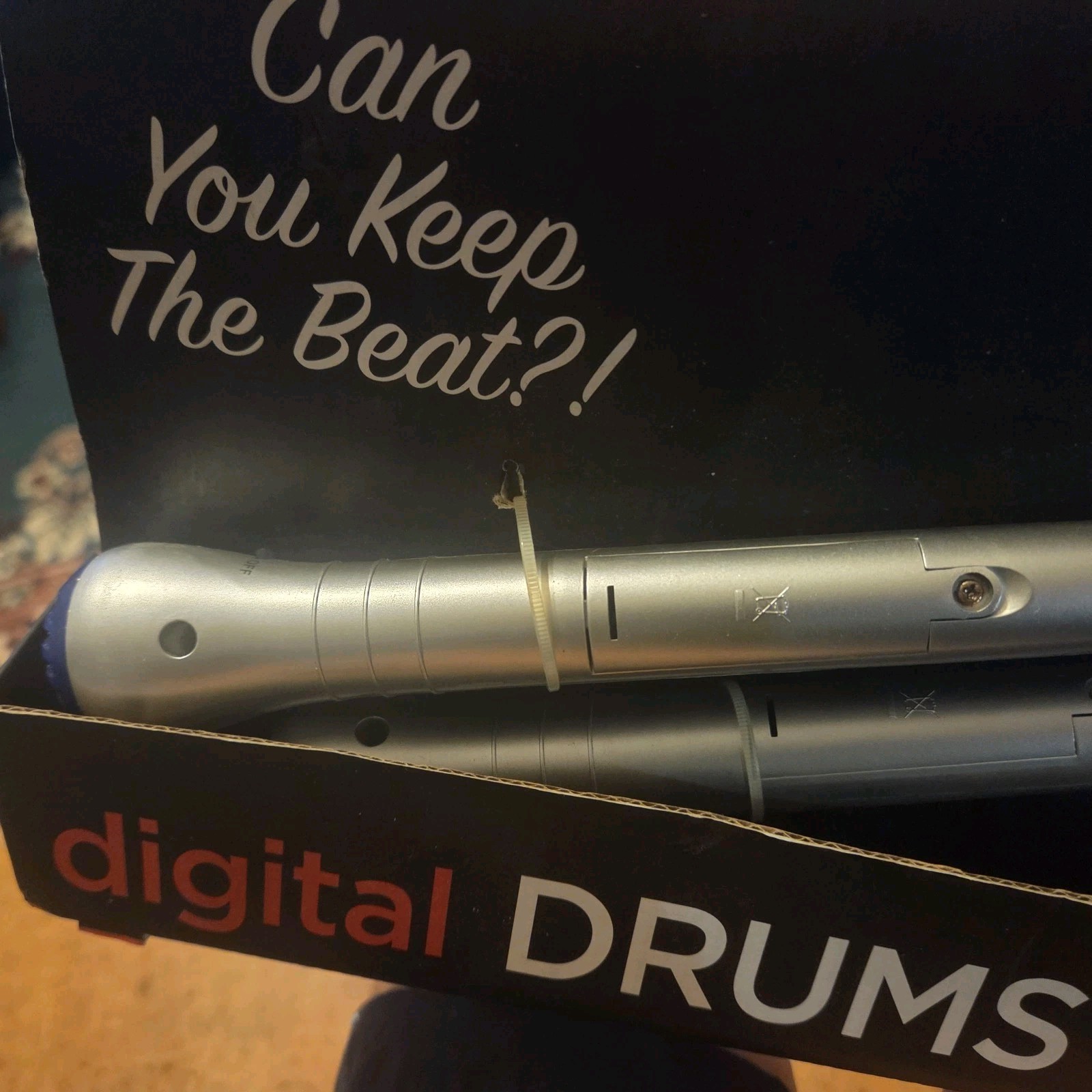 Nifty Digital Drum Drumsticks Impact Sensitive Tip w LED Light 2 Speeds