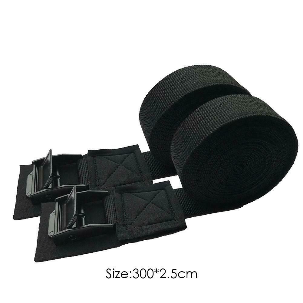 Surfboard Straps Bicycle 1 Pair Car Roof Rack Buckle Lashing 300cm X 2.5cm