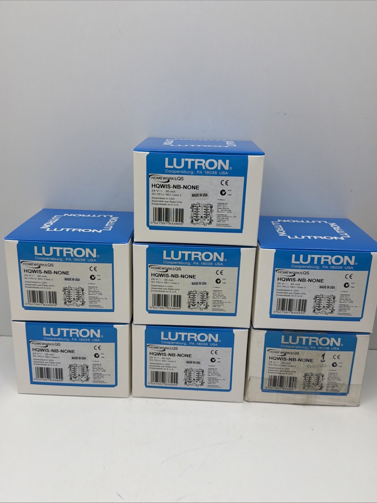 LUTRON HQWIS-NB-NONE HOMEWORKS QS SEETOUCH BASE UNIT