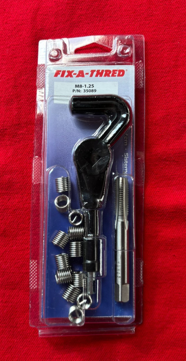 THREAD  repair kit new unopened 12 coils 1 tap 1 installer M8 X1.25
