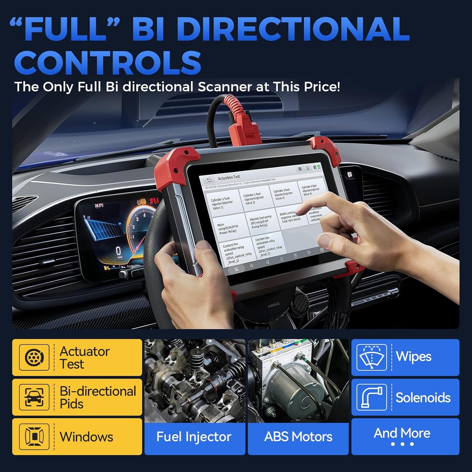 2026 XTOOL D7 V2.0 Bidirectional Coding Diagnostic Tool OBD2 Scanner Full System