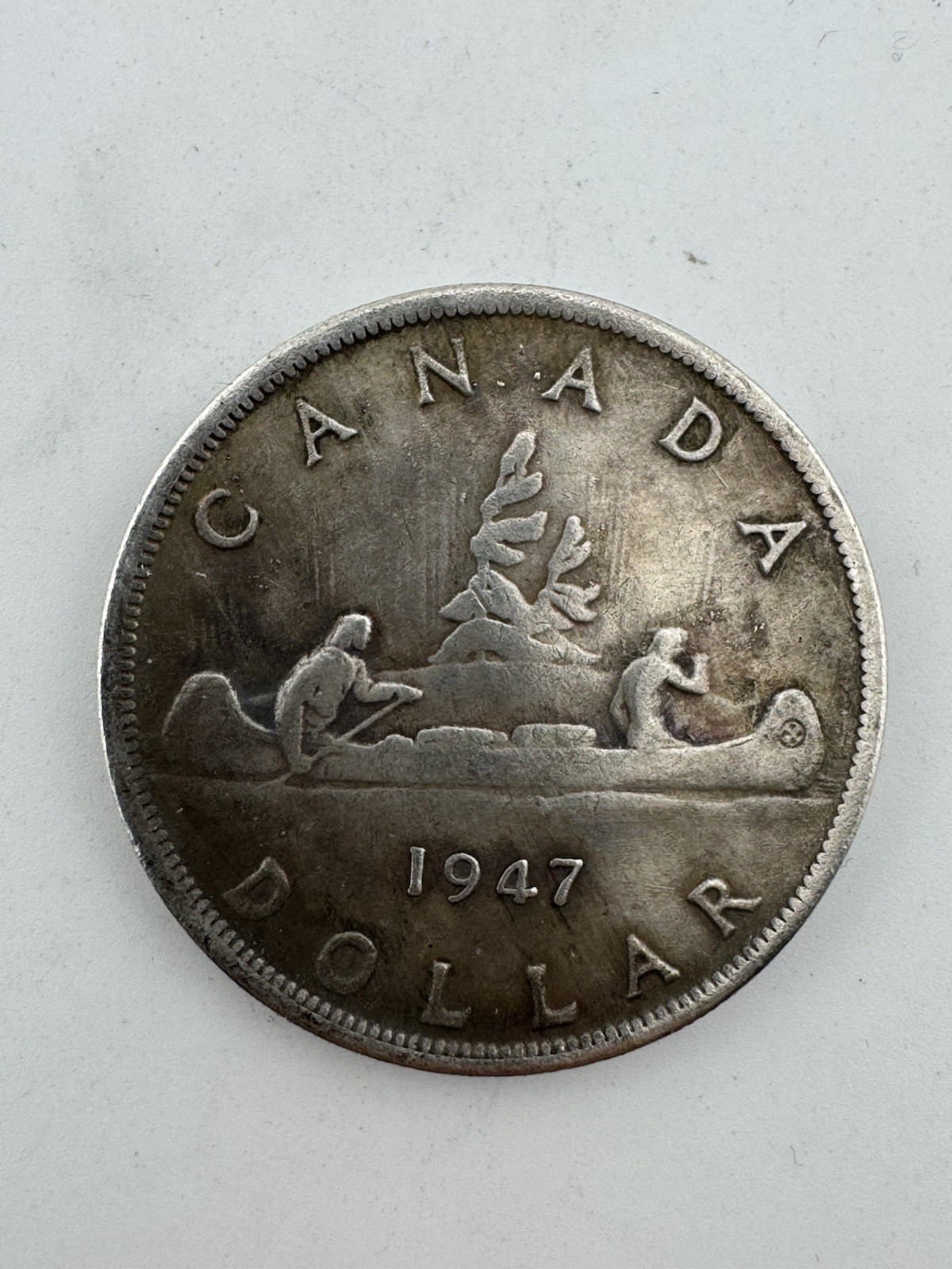 Coin Canada 1947 Dollar $1  King George VI Collectible