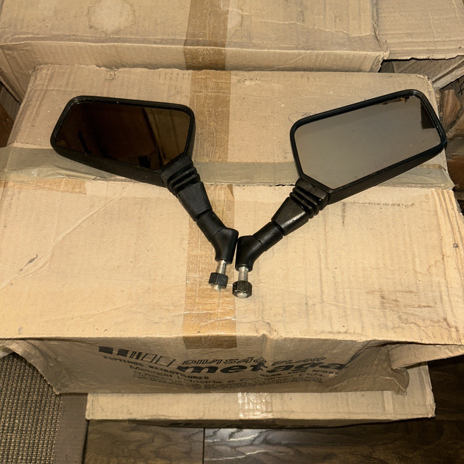 1 x Pair Of Motorcycle ATV Quad Mirrors L&R Sets - Brand New UK Stock