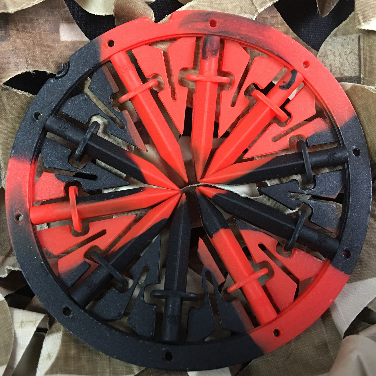 NEW KM Rotor Loader DAGGER Spine Speed Feed Quick Feed System - Fire (Red/Black)