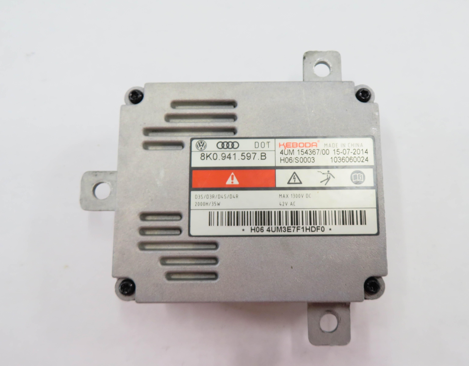 2015 AUDI Q5 (B8 8R) XENON HID HEADLIGHT BALLAST IGNITER CONTROL MODULE