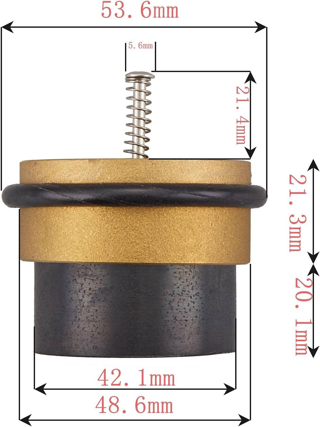 Internal Backwater Valve, 2" Float Model Flood-Guard, Brass, Threaded, 2 Port