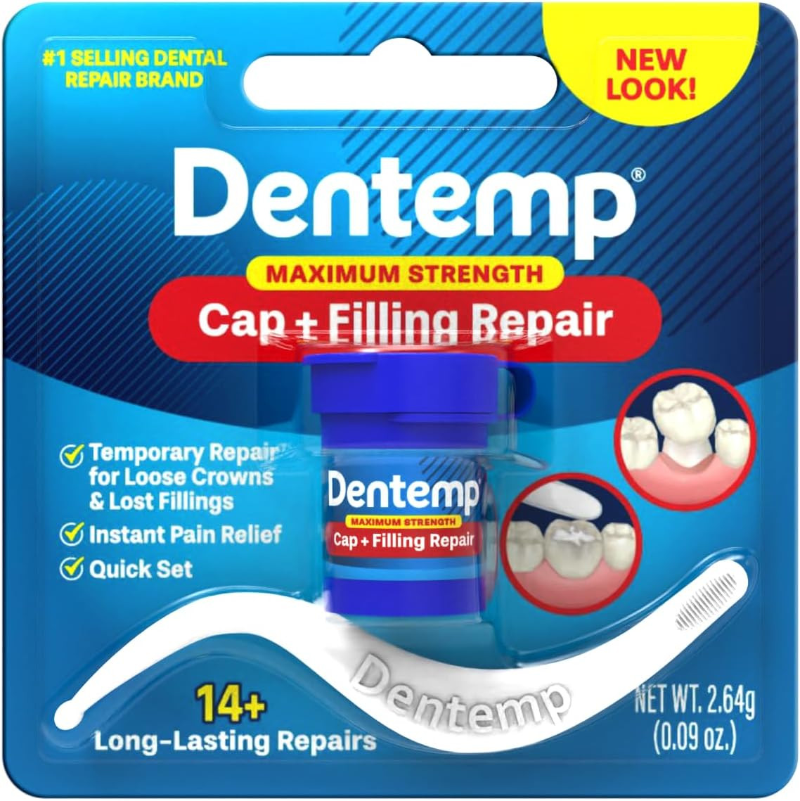 Maximum Strength Loose Cap And Lost Filling Repair - Dental Repair Kit F