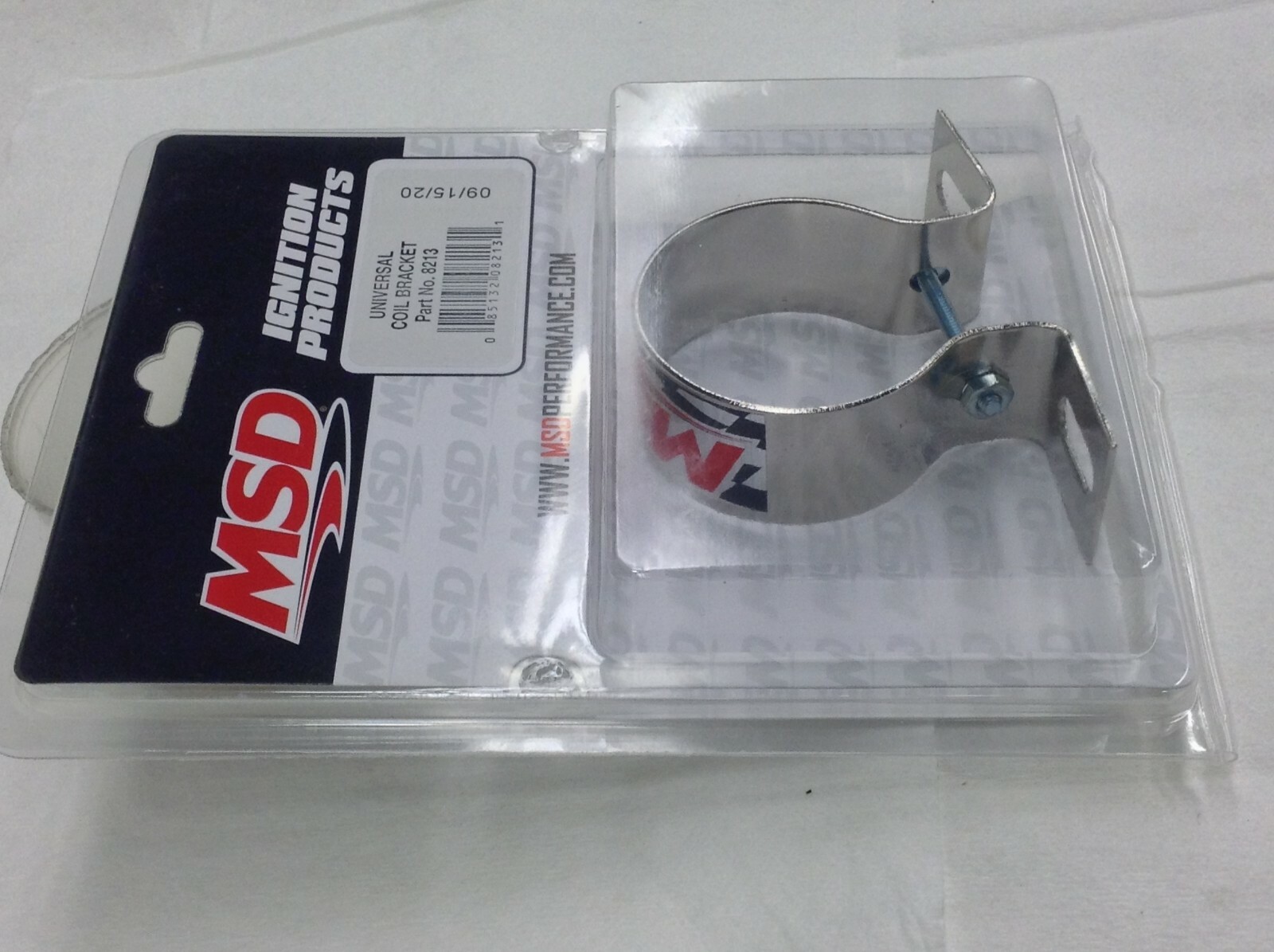 MSD 8213 MSD Ignition Universal Chrome Coil Mounting Bracket-Canister Coil Moun