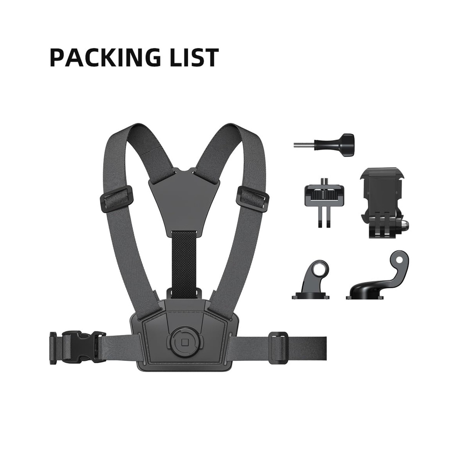 Quick Release Adjustable Chest Mount Harness Strap，Chest Strap ... FAST U