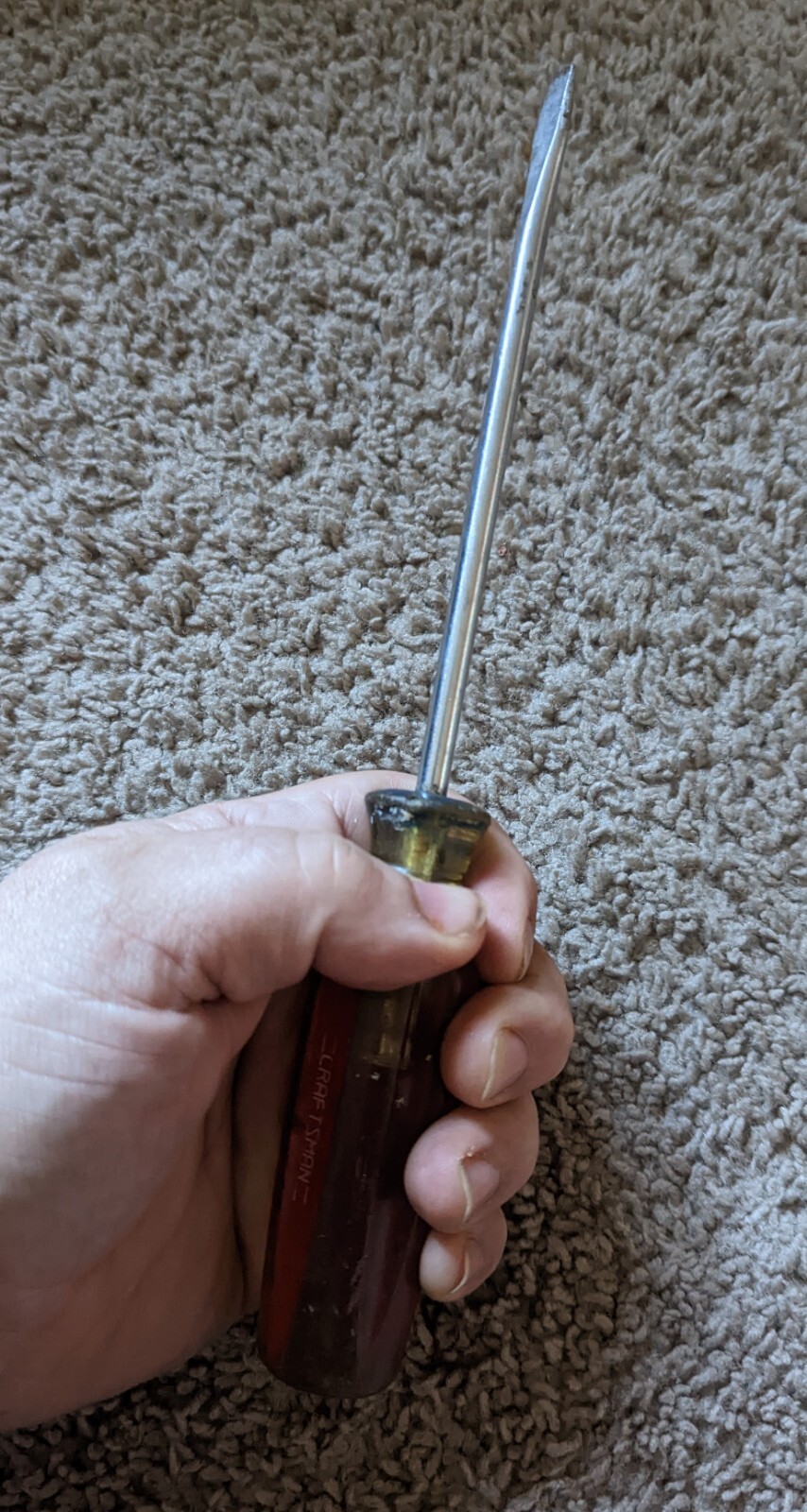 Vintage Craftsman 1/4 Sears Best Handle 41593 WF USA Slotted Screwdriver