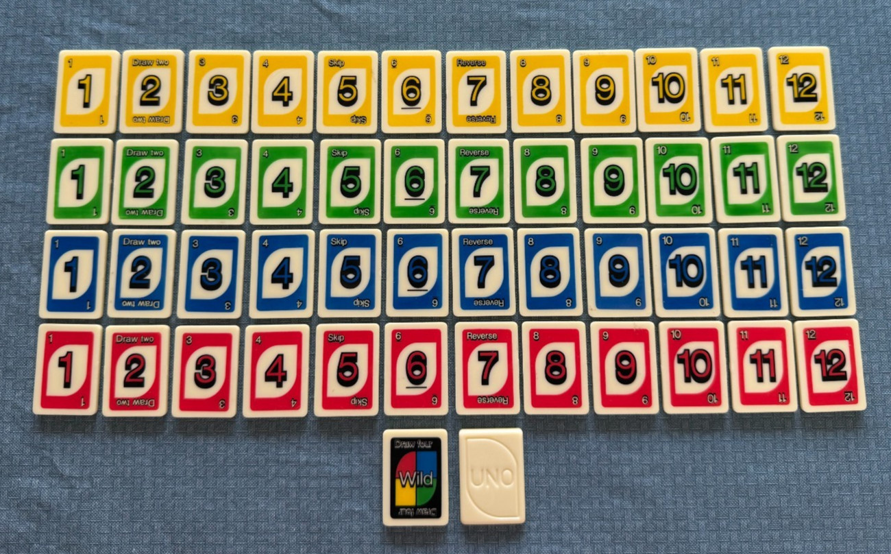 UNO Rummy-Up Game Replacement Number Tiles Wild Cards 1993 Choose Yours