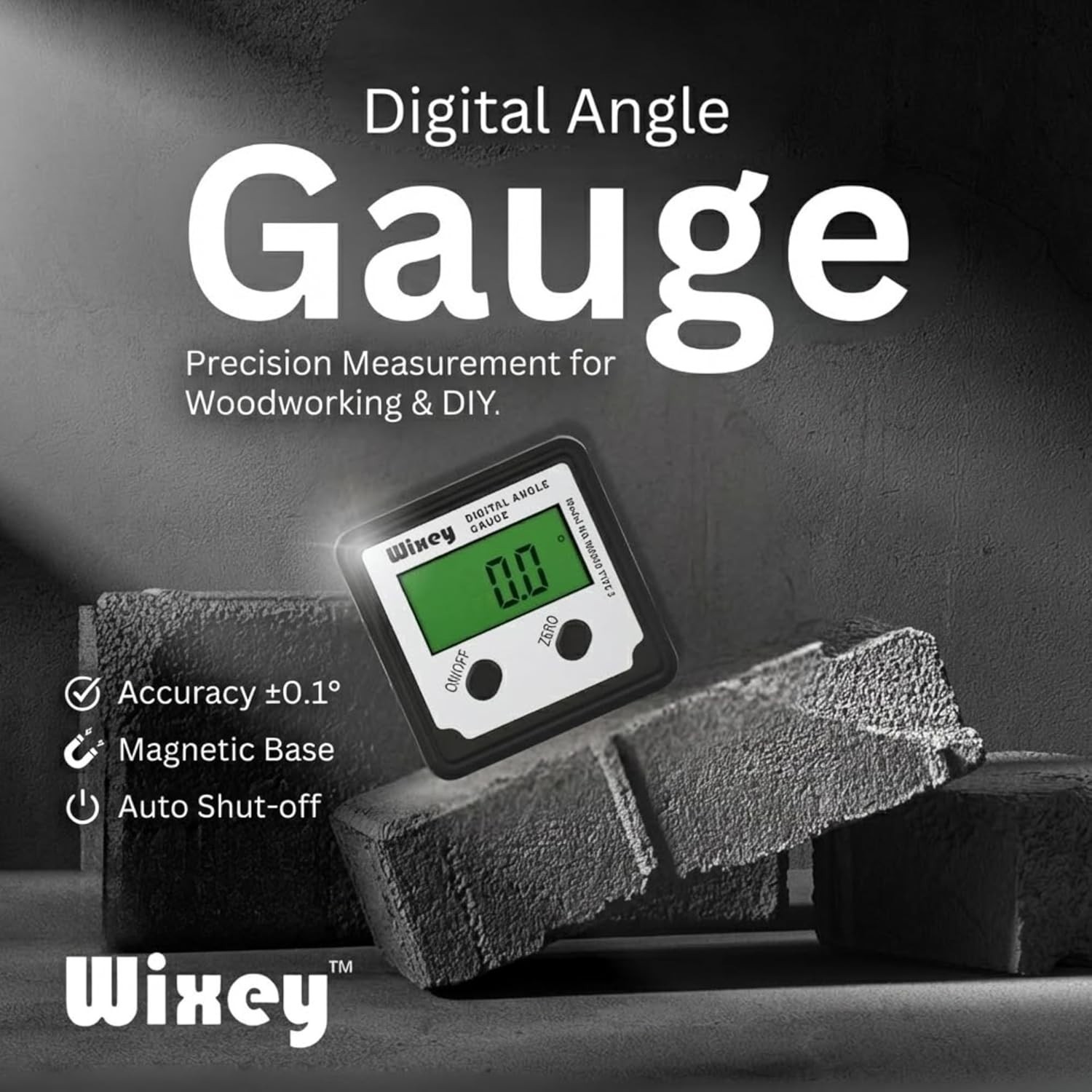 Digital Angle Gauge with Backlight – Easy-To-Read Magnetic Digital Angle Finder