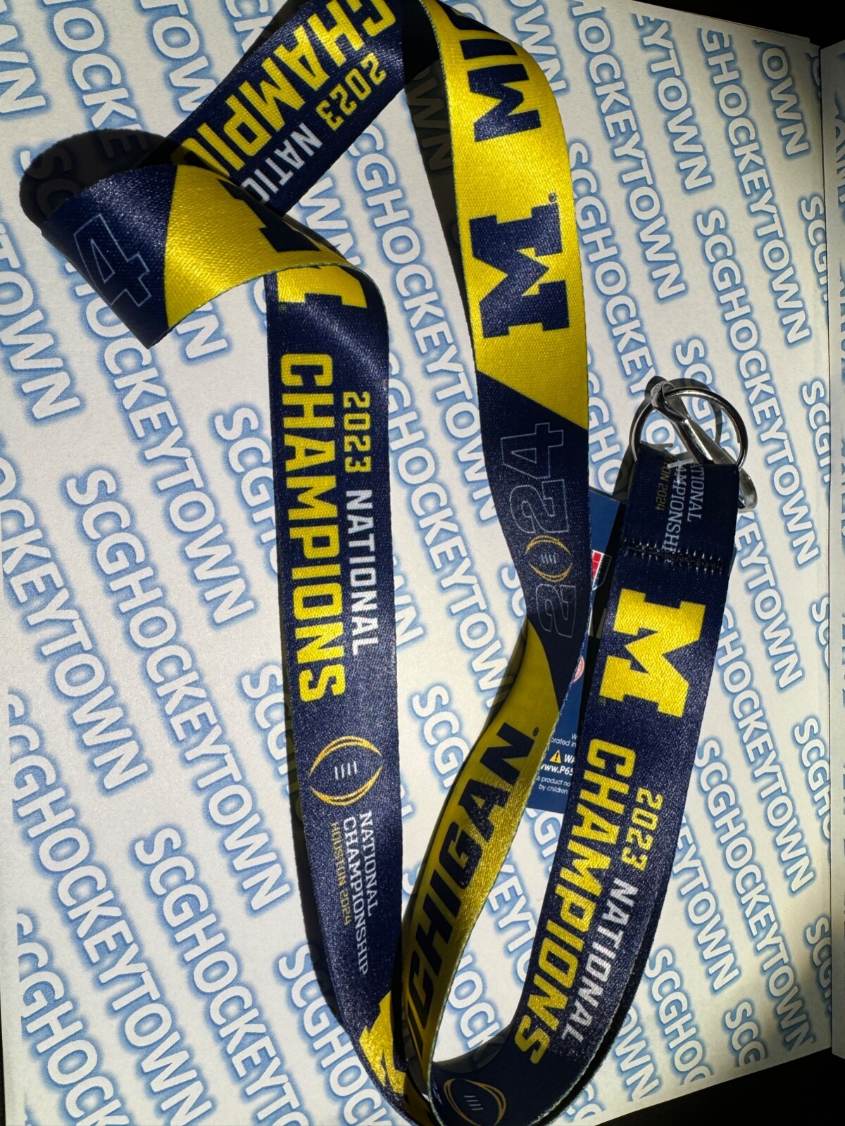 🔥 SOLD OUT - 2024 Michigan Wolverines National Champions Official Lanyard LOOK!