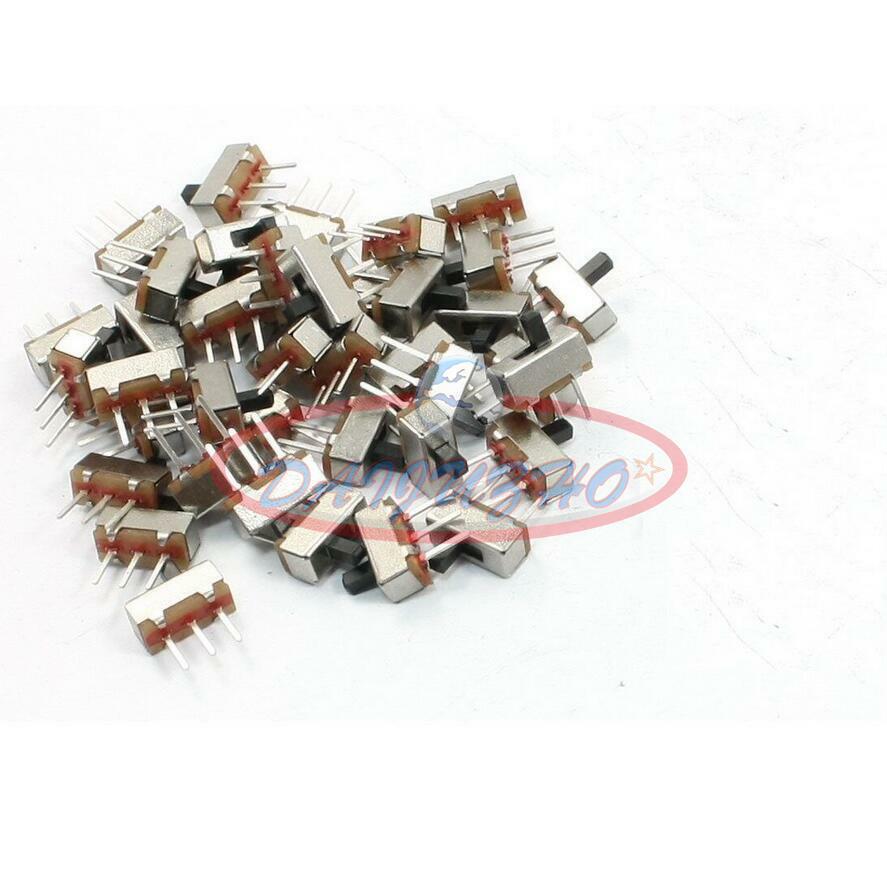 20 Pcs SS12D00G3 2 Position SPDT 1P2T 3 Pin PCB Panel Mini Vertical Slide Switch