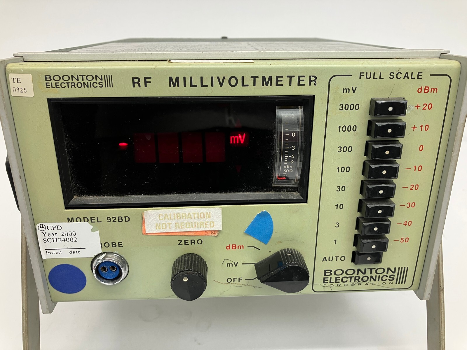 Boonton Electronics 92BD RF Millivoltmeter