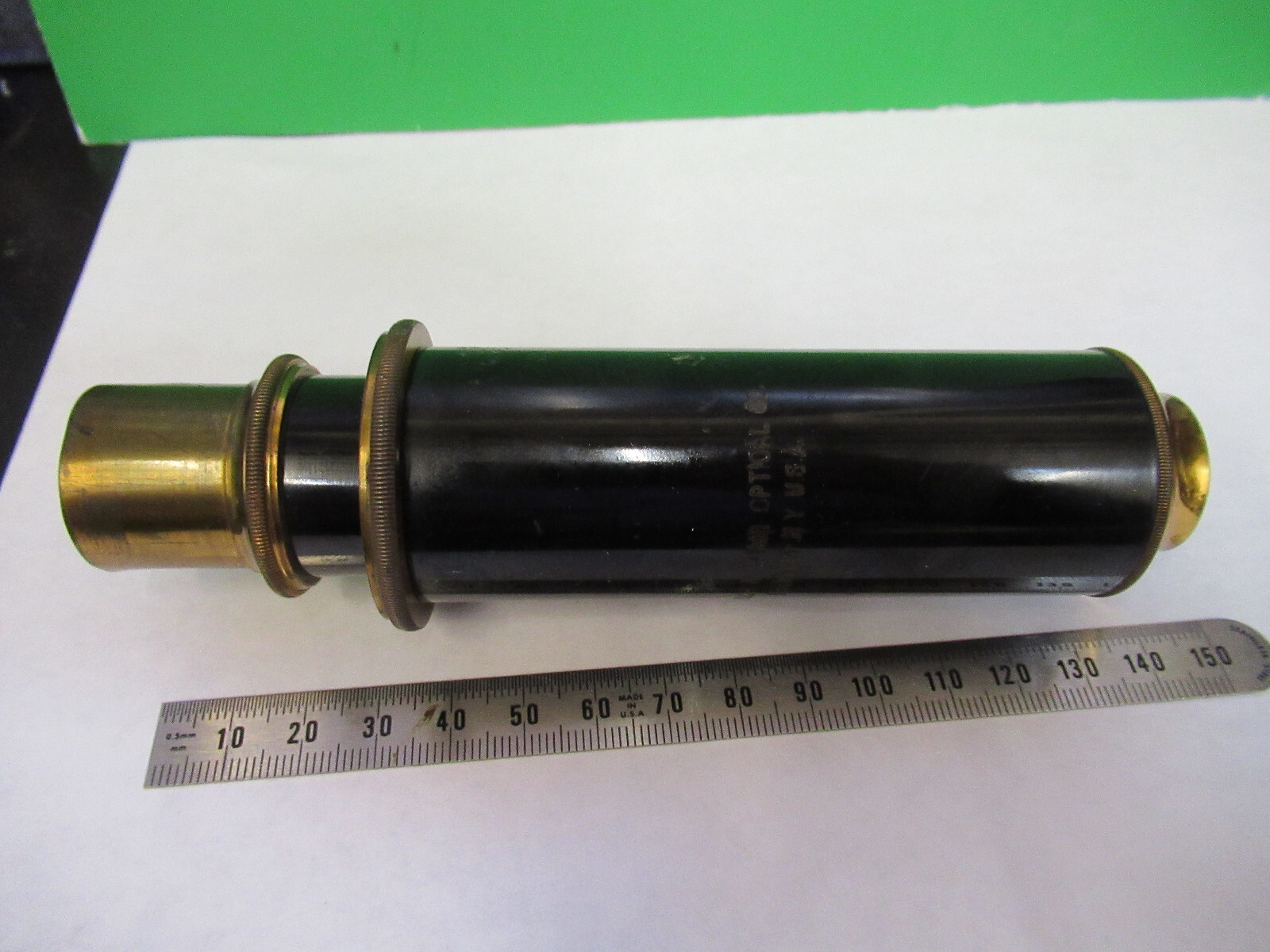ANTIQUE BAUSCH LOMB TUBUS BRASS MICROSCOPE PART AS PICTURED S1-B-03
