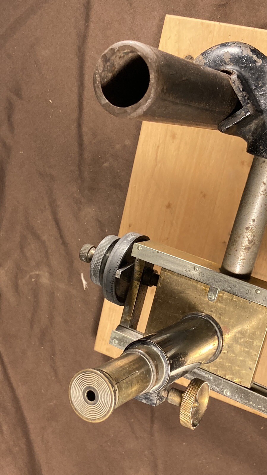 Antique Scientific Materials Co. Microscope / Comparometer ? Lab Equipment