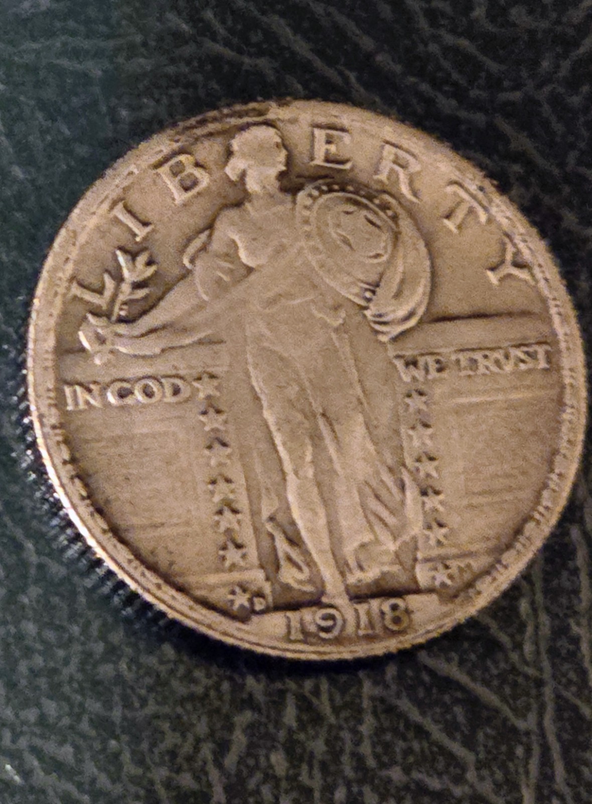 1918-D Standing Liberty Quarter.