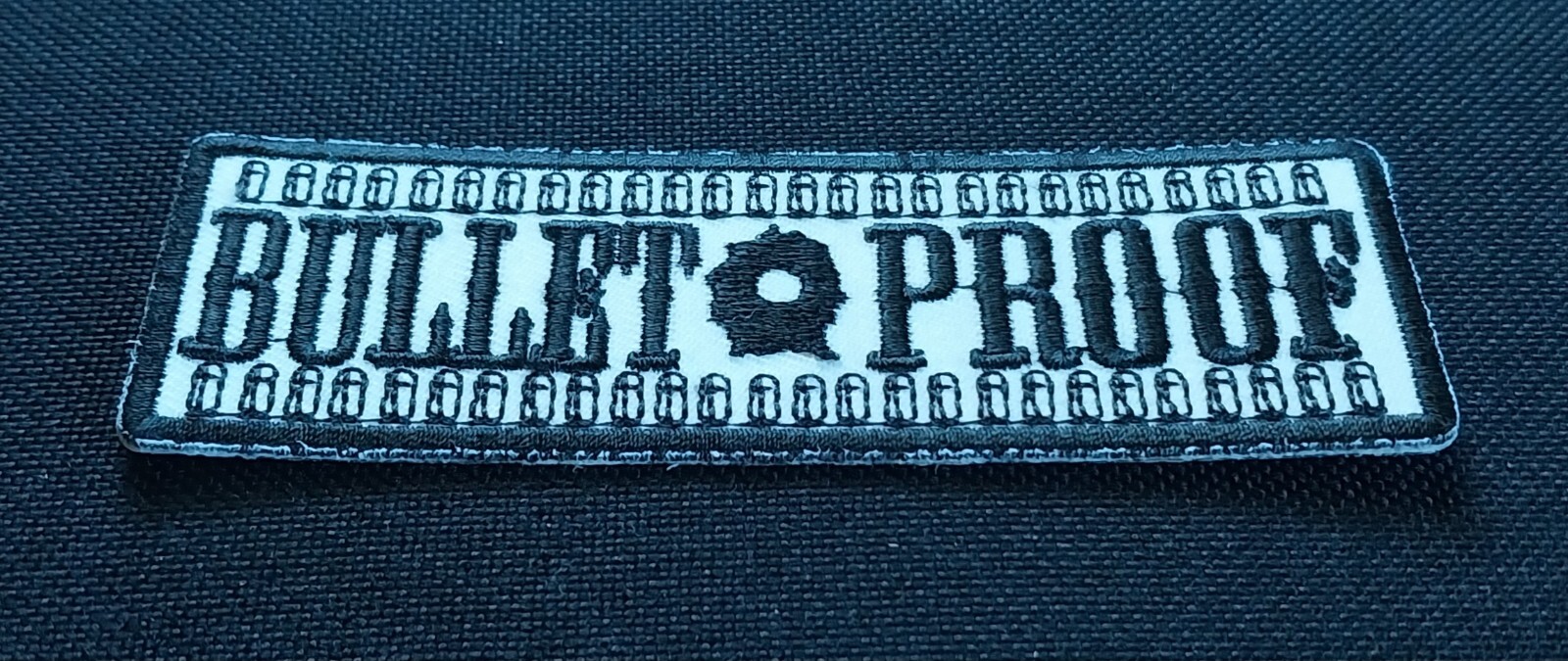 BULLET PROOF ~ Name Tag Motorcycle Vest Jacket Hat Military Biker Patch