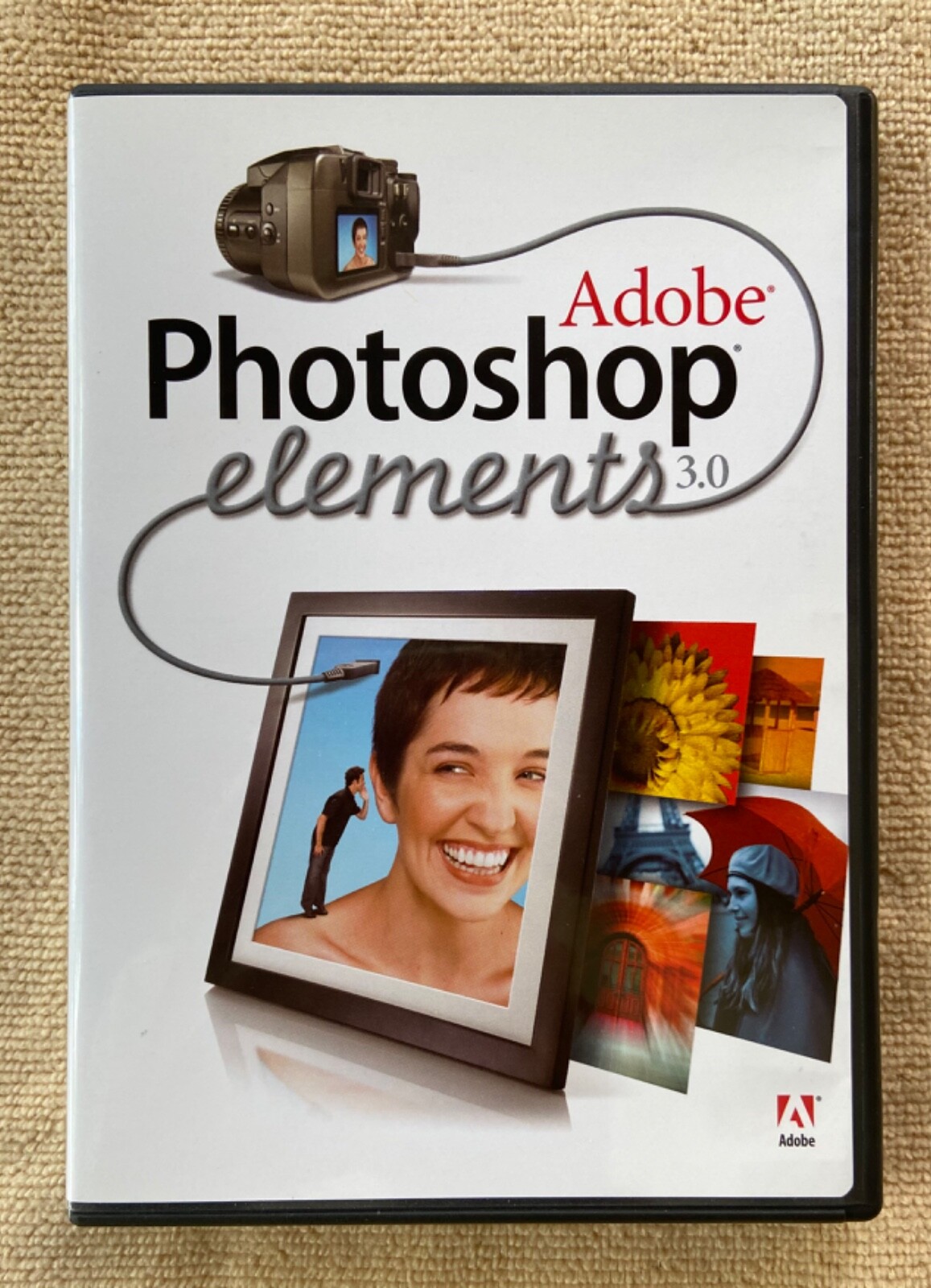 Adobe Photoshop Elements 3.0 (Mac OS X) w/Serial Number • 2004