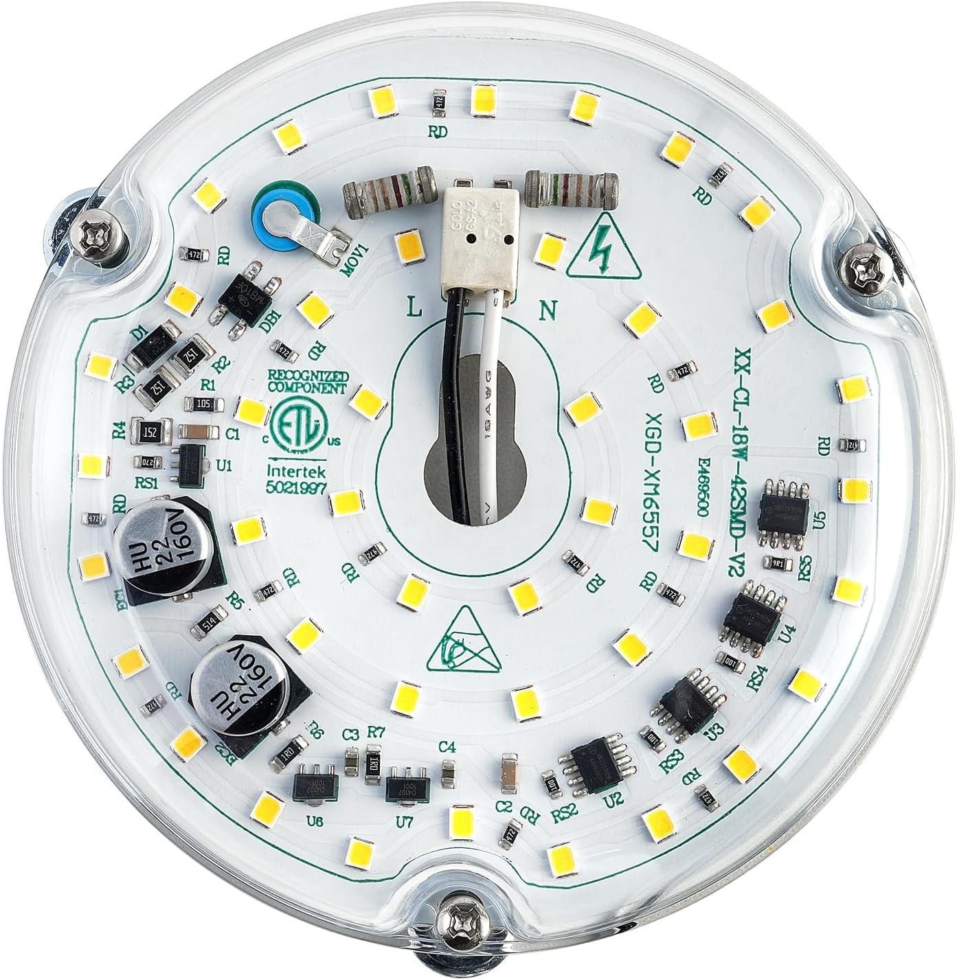 4 inch LED Retrofit Light Kit for Ceiling Fan Replacement White 6000K