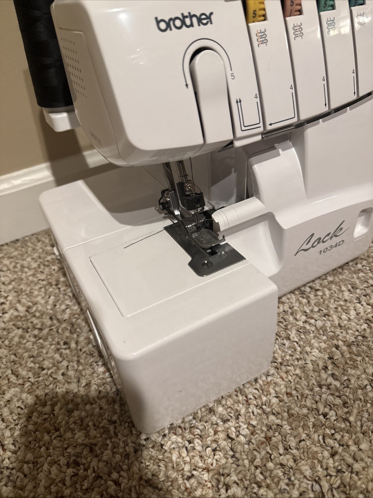 Brother Lock 1034D Differential Serger 3/4 Thread Overlock TESTED - No pedal