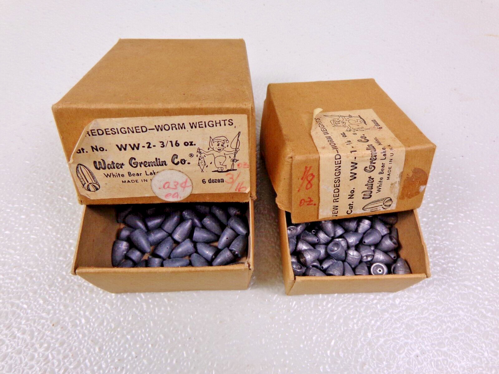 Water Gremlin Co worm weights plus fishing tackle